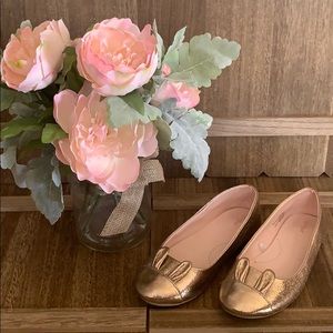 Cat & Jack Bunny Ballet Slippers Girls size 4